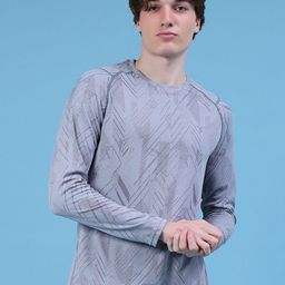 V-Mart Men Abstract Printed Round Neck Slim Fit T-shirt-picture-12