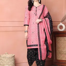 Rajnandini Women Floral Printed Regular Kurta with Salwar & With Dupatta-14