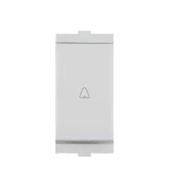 HOSPER 6 A 1 Module Life Style Bell Push Switch 1 Way, RL03-52