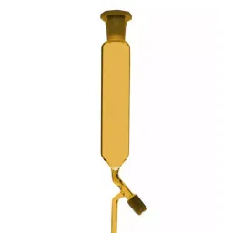 ABGIL Dropping Funnel Cylindrical Type With Teflon Rotaflow & Interchangeable Stopper 2 L Amber, FDC-AC-395-07-10