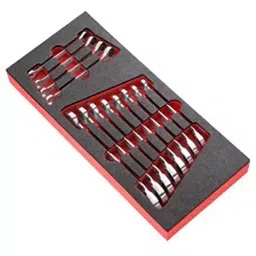 FACOM 188 mm Ratchet Combination Wrench Set In Foam Module, MODM.467JU12-33