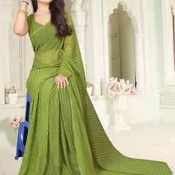 GAVUBAA Blue Pure Georgette Sarees-picture-17