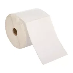 AVIR 100x75 mm Self Adhesive Rectangular Shape White Barcode Chromo Paper Label Sticker, SS24 (Pack of 10)-12