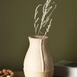 FIG Off White Paper Mache Vases-image-14