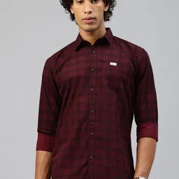 Majestic Man Men Comfort Slim Fit Checked Pure Cotton Casual Shirt-picture-15