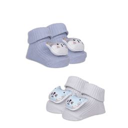 Baby Moo Unisex Kids Cotton Booties-image-20