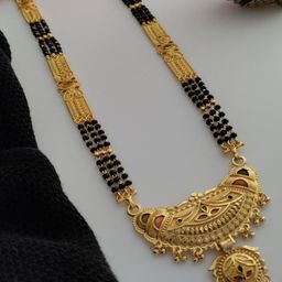 niva fashion Gold-Plated Brass Mangalsutra-image-8
