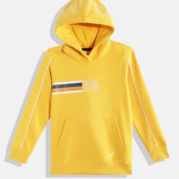 Nautica Boys Typography Printed Hooded Sweatshirt-image-12