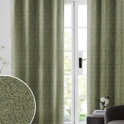 Myntra Elegant Homes Green Set of 2 Black Out Door Curtain-image-86