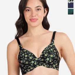 shyaway Floral Bra Medium Coverage Underwired Lightly Padded-image-54