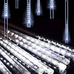 XERGY White Meteor Lights 8 Tube 192 LEDStringLights image 3