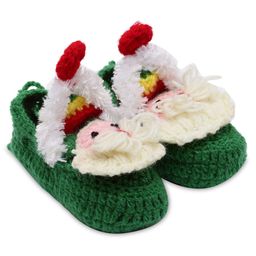 MayRa Knits Elf Design Hand Knitted Booties - Green-image-4