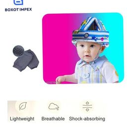 BOXOT IMPEX Adjustable Cushioned Baby Safety Helmet with knee pad (color may vary) HK-12-11