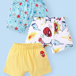 Babyhug Marvel 100% Cotton Knit  Briefs With Spider Man Print Pack of 3 - Multicolor-image-93