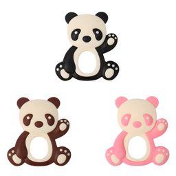 COZY VIBES Panda Teether Ring Panda Baby Pacifier New Born Baby Products Bpa Free Silicone PACK OF 1- COLOR MAY VARY-10