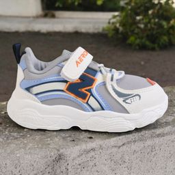 Lil Lollipop Colour Blocked Velcro Closure Shoes - Grey-image-69