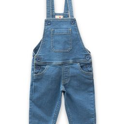 JusCubs Denim Woven Sleeveless Solid Dungaree - Blue-image-99