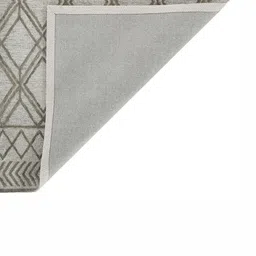 saraswatii global Vista Grey & Green Geometric Printed Tufted Woollen Carpet image 3