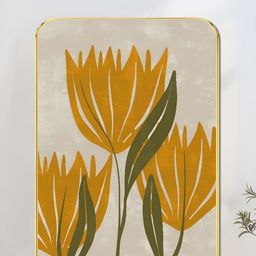 Livin'luxe Yellow & Green Tulip Botanical Rectangle Wall Art-image-39