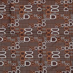 Kuber Industries Brown Square D Print Both Sided Bed Server Food Mat image 5