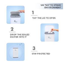 R for Rabbit Hygo Diaper Bin (Colour May Vary) image 2