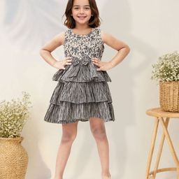 Toonyport Girls Print Fit & Flare Dress-picture-52
