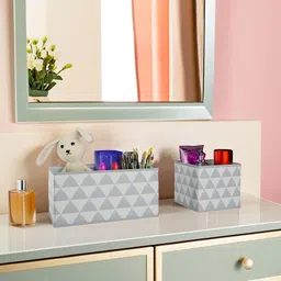 Kuber Industries Grey Set of 6 Reusable Drawer Organiser Organisers-10