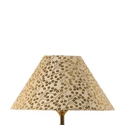 BrightDaisy Gold-Toned Printed Terracotta Frusturical Shaped Table Lamp image 2
