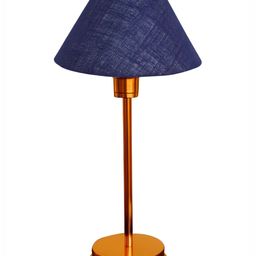 Devansh Blue Metal Traditional Abstract Shaped Table Lamp-picture-26