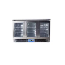 STELLAR GASTRONOM Back Bar Beverage Chiller Three Door 360 L 1350x530x900 mm, BBC 3 SS-22