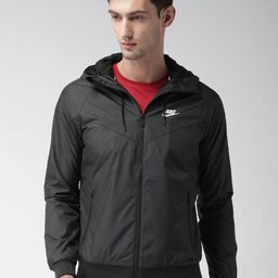 Nike Men Black Solid Sporty Jacket-10