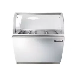 STELLAR GASTRONOM GourmetPrep Sandwich Counter 1500x850x850 mm with Flat Cold Pan & Glass Cover, SCG 5F-image-3