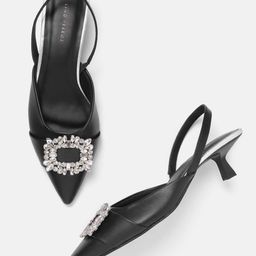 Lino Perros Embellished Kitten Pumps-24