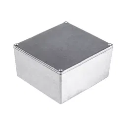 RS PRO Silver Die Cast Aluminium Enclosure, IP54, Silver Lid, 120.5 x 120.5 x 59.2mm Model No 1610924-image-90
