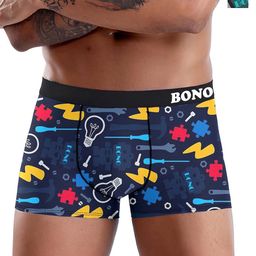 DISPENSER Pack Of 2 Printed Anti Bacterial Stretchable Trunks C1-C2-M-43