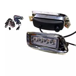 Auto Pearl Car LED Fog Lamp Chrome Light with Wiring Kit Compatible For Maruti Suzuki Alto 800 2019-18