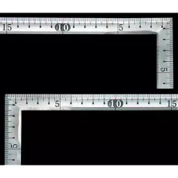 Shinwa Rules Stainless Steel Curved Scale 50 cm Outer Scale, 20721042-31