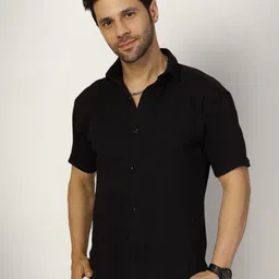 SZN Men Original Opaque Textured Casual Shirt-picture-4