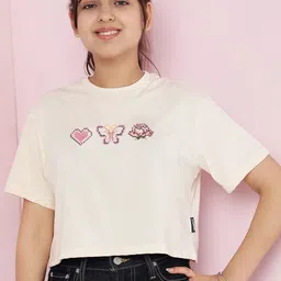 Lil Tomatoes Print Cotton Crop Top-image-20