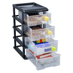 RUBOXA Transparent Set of 1 Regular Drawer Organiser Organisers image 3