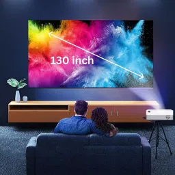 MEGAWISE Wi-Fi Projector Portable Mount LED 8400 Lumens Brightness, HPX image 3