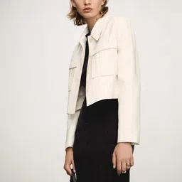 MANGO  Striped Tailored Jacket-45