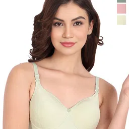 Liigne Women Pack Of 3 Full Coverage Lightly Padded Bra-55