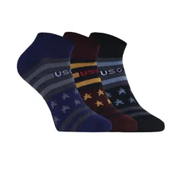 SOXVIEW Men Pack Of 3 Striped Ankle Length Socks-image-68