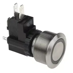RS PRO Illuminated Push Button Switch 25.2 mm Cutout SPDT White LED 250 / 125 V AC, 1758792-image-50