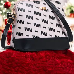 WOMEN MARKS PU Sling Bag with Cut Work-80