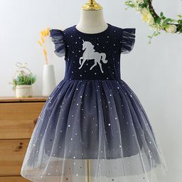 YK Embellished Fit & Flare Dress-18