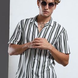 THE BEETEL HOUSE Men Striped Regular Fit Casual Shirt-picture-14