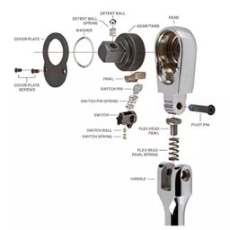 B K Jagan & Co Multi Utility Adjustable Square Socket Spanner Cr-V Steel Open End Polished 12.7 mm (1/2 Inch) image 3