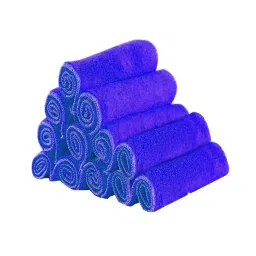 Winberg 40 x 40 cm 250 Gsm Blue Cleaning cloths, Towel-Blue-12 (Pack of 12)-image-39